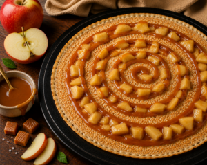Apfel mit Karamell